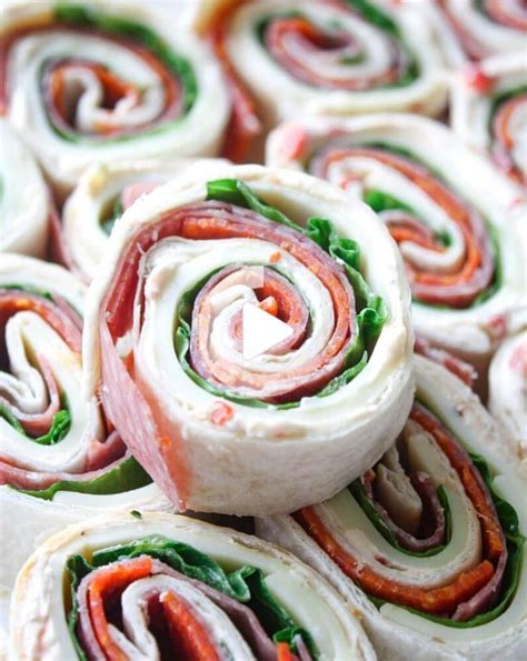 Italian Pinwheel Sandwiches with Cream Cheese | Pinwheel sandwiches ...