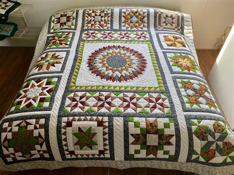 Amish Quilt for Sale Medallion Quilt Amish King Quilt Amish | Etsy