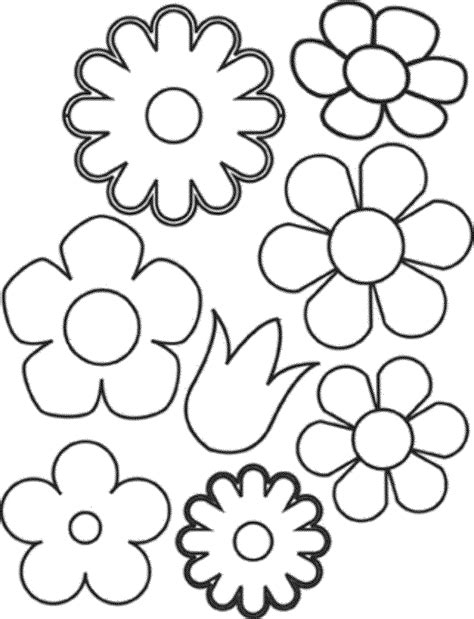 Flower Coloring Pages Printable Easy - subeloa11