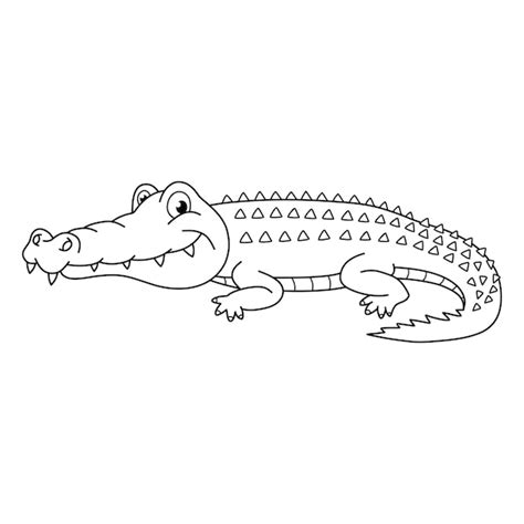 Alligator Clipart Black And White