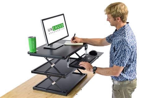 CHANGEdesk tall ergonomic standing desk converter adjustable height ...