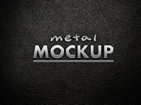 Creative Metal Logo Mockup (PSD) - Templatefor