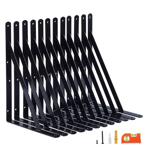 Buy NEODROP 12-Pack 14 Inch Heavy Duty Shelf Brackets, Large Wall ...