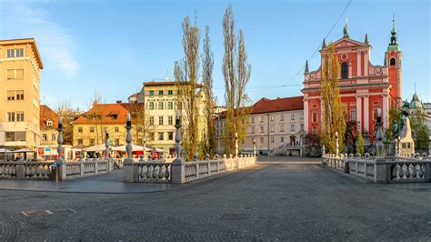 Wallpaper Ljubljana Slovenia Street Cities Building 1920x1080