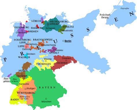 Map Of Germany Weimar - Freddi Bernardina