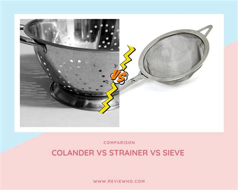 Colander Vs Strainer Vs Sieve Similarities And Differences