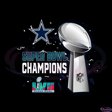 Dallas Cowboys Super Bowl Lvii 2023 Champions Png Sublimation Designs