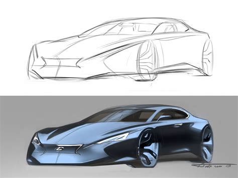 1961 Studebaker Avanti Concept Design Sketch by Raymond Loewy - Car ...