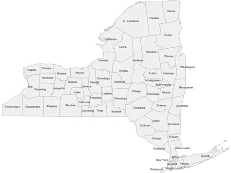 Map Of New York State Counties And Towns | Campus Map