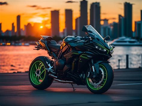 Premium Photo | Photo of a Kawasaki Ninja H2R