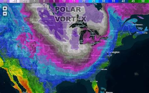 polar vortex map » Biodiversity in Focus Blog