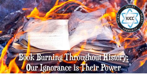 Book Burning Throughout History: Our Ignorance is Their Power - Valley ...