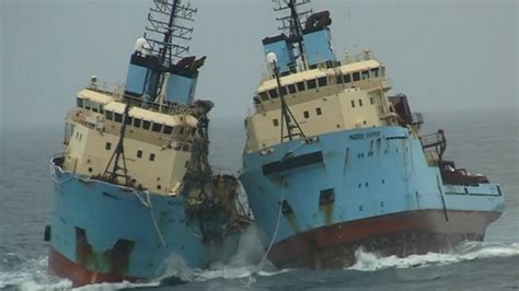 Maersk vessels collided for 36 hours before dramatic shipwreck