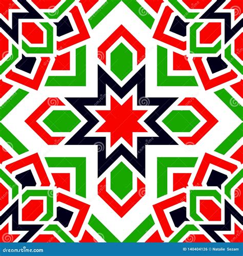 Arabic Vector Seamless Pattern. UAE Repeated Background. Traditional ...