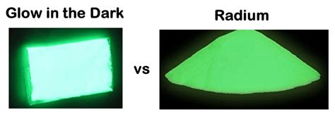 Phosphorus Glow In The Dark Vs Radium Glow In The Dark