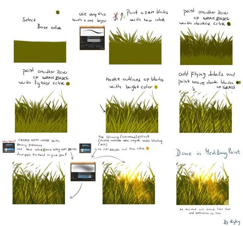 Very easy grass tutorial | Grass painting, Digital painting tutorials ...