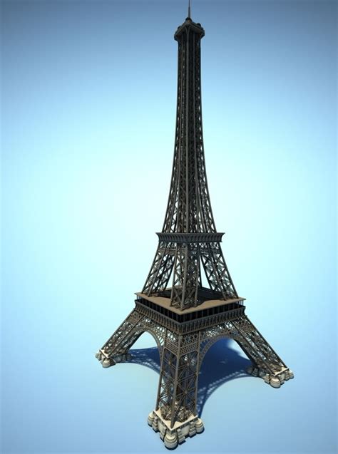 Eiffel Tower High Detailed 3D Model MAX OBJ 3DS FBX DXF DWG | CGTrader.com