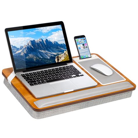 Rossie Home Premium Acacia Wood Lap Desk for laptops - Golden Saddle ...