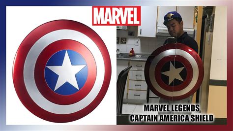 Marvel Legends Captain America Shield Unboxing and Review (with English ...