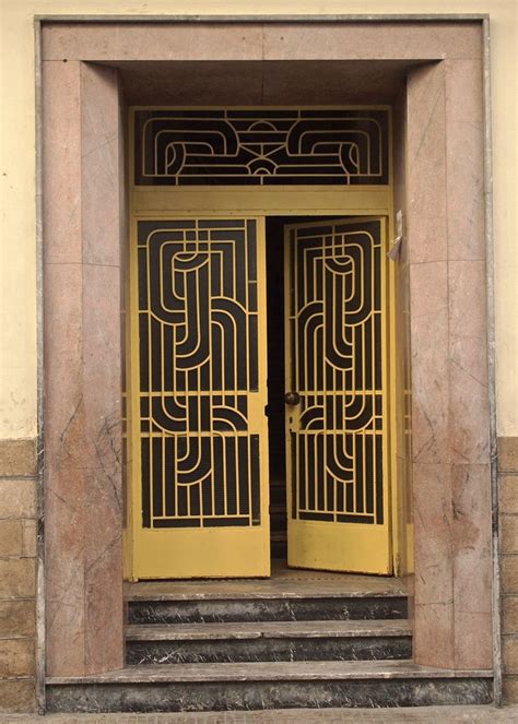 Wrought Iron Door, Casablanca | Art deco door, Art deco architecture ...