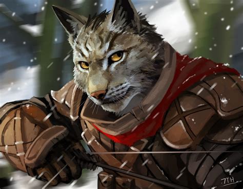 ArtStation - Skyrim - Khajiit , Erwin Melchor | Skyrim art, Cat ...