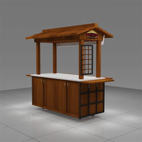 Wooden commercial carts design outdoor food cart for sale - Mall Kiosk