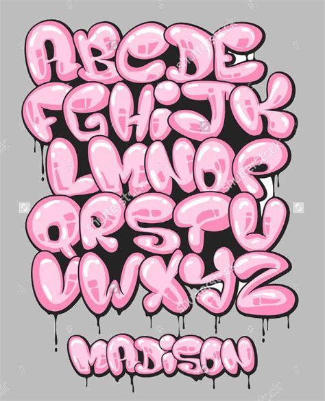 Image result for bubble letter graffiti | Fuente de grafitti, Diseños ...