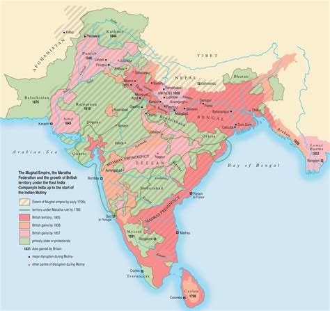 The expansion of the British East India Company India World Map, India ...