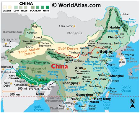 China Map / Geography of China / Map of China - Worldatlas.com