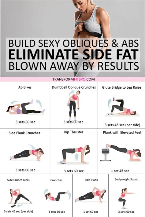 Side Ab Workout, Abs And Obliques Workout, Sixpack Workout, Oblique ...