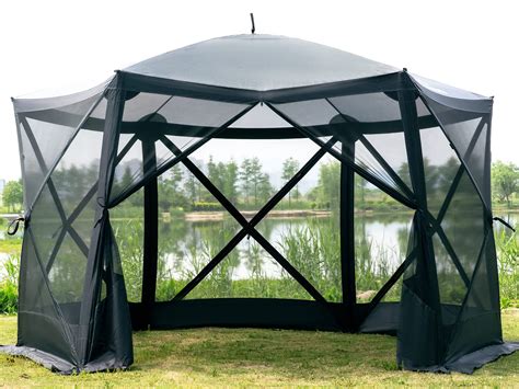 Buy EVER ADVANCED Pop Up Gazebo Screen House Tent for Camping 11.5 ft ...