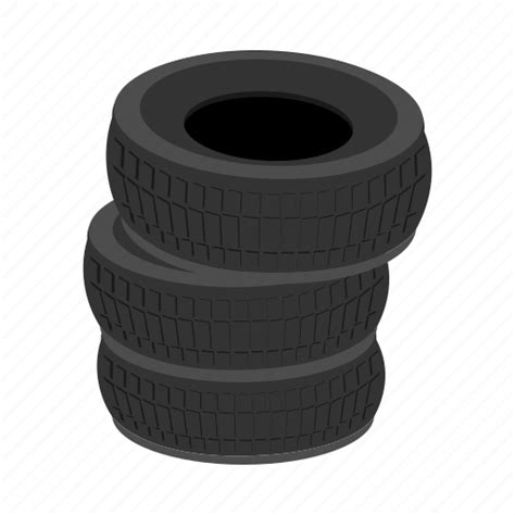 Auto, car, cartoon, pile, rubber, service, tires icon - Download on ...