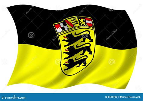 Baden Wuerttemberg Flag Stock Photography - Image: 6695702