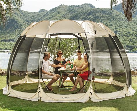 ULTICOR Canopy Outdoor Screen Tent – Instant Pop-up Screen Room Tent ...