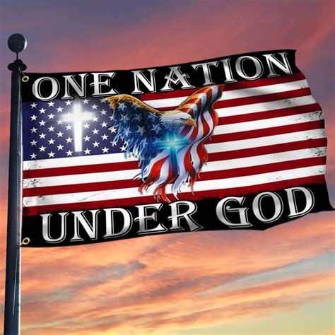 Buy One Nation Under God 3x5 with Jesus Grommet America God , Jesus ...