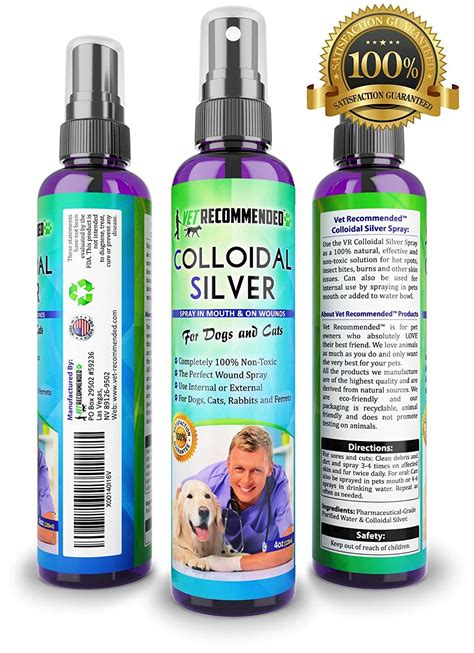 Vet Recommended - Colloidal Silver for Dogs & Cats - Colloidal Silver ...