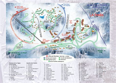 Maps of La Tania ski resort in France | SNO