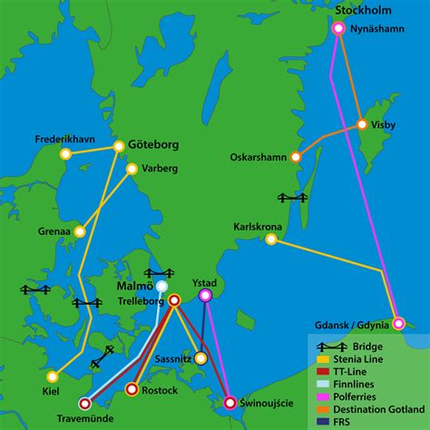 Travel to Sweden by Ferry - cabinsinsweden.com