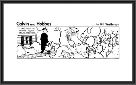 Calvin and Hobbes Print: Snowmen horror