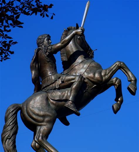 Alexander the Great Statue in Skopje Macedonia