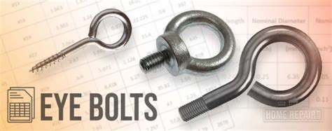 Eye Bolt Size Chart + How to Use It, Types and More | Home Repair Geek