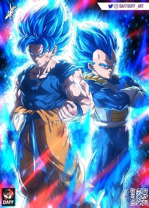 Goku ssj Blue y Vegeta ssj Blue | Anime dragon ball super, Dragon ball ...