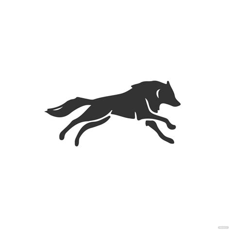 Running Wolf Vector in Illustrator, EPS, JPG, PNG, SVG - Download ...