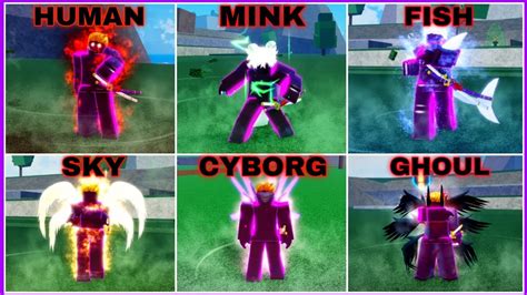 Unlocked All Races V4 ( Human & Fish & Sky & Mink & Ghoul & Cyborg ) In ...