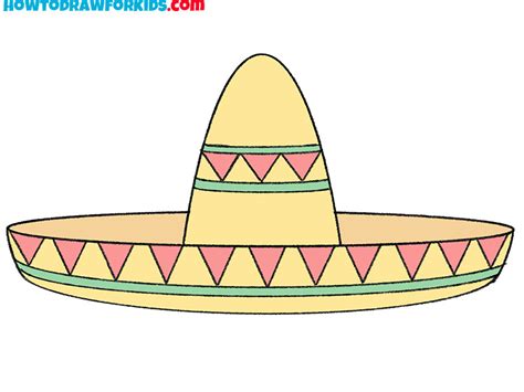 How to Draw a Sombrero - Easy Drawing Tutorial For Kids