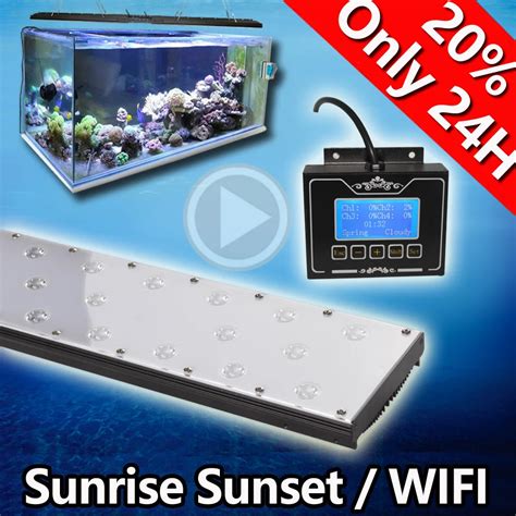 24" 36" 48" 72" 96" smart marine aquarium led lighting, coral reef ...