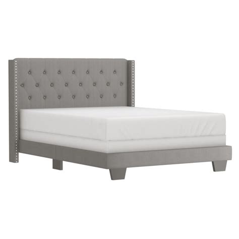 Gunner Bed Frame In Grey Linen Fabric ( King - Queen - Double ...