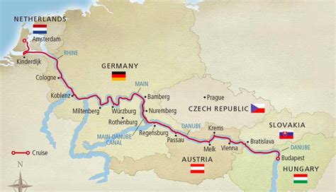 Our Viking River Cruise Map | Viking cruises rivers, River cruises ...