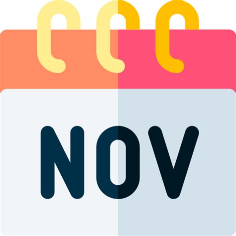 November Basic Rounded Flat icon