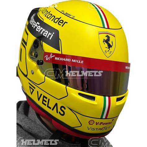 CHARLES LECLERC 2022 MONZA GP F1 REPLICA HELMET FULL SIZE | CM Helmets